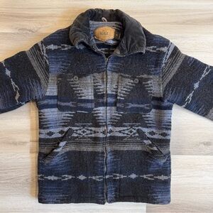 Vintage Woolrich Navajo-style full-zip jacket in an Aztec/southwestern pattern